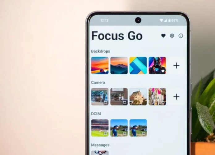 Ứng dụng thư viện ảnh Focus Go trên điện thoại (Ảnh: Internet)