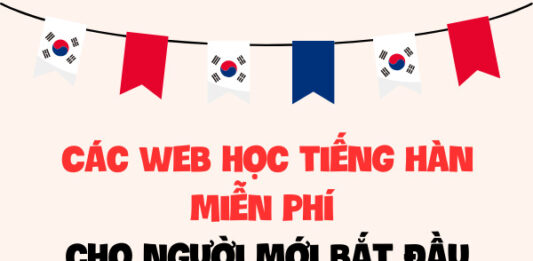 Các web học tiếng Hàn miễn phí cho người mới bắt đầu