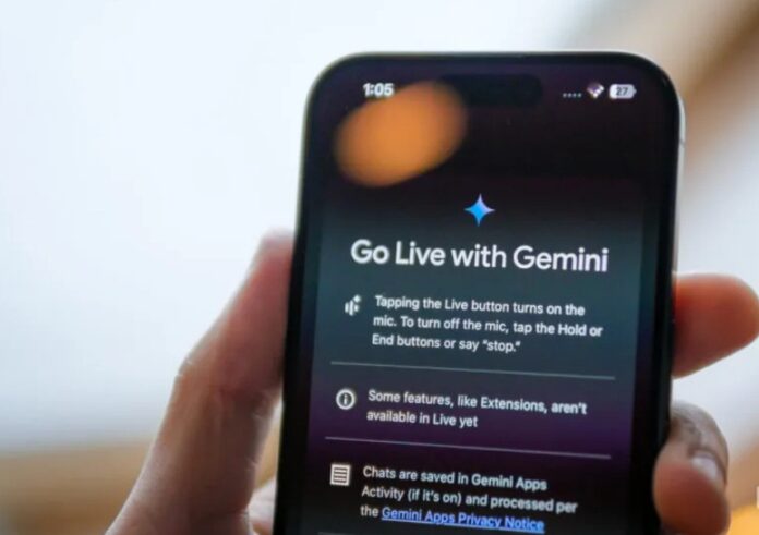 Gemini Live trên hệ điều hành iOS (Ảnh: Internet) Gemini Live trên hệ điều hành iOS (Ảnh: Internet)