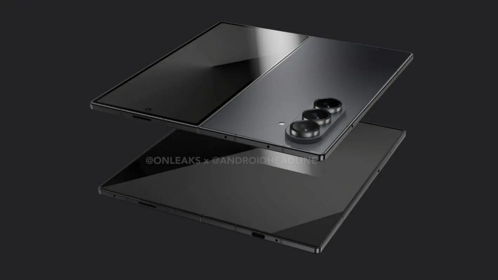 Hình ảnh render CAD của Galaxy Z Fold 7 (Ảnh: Internet)