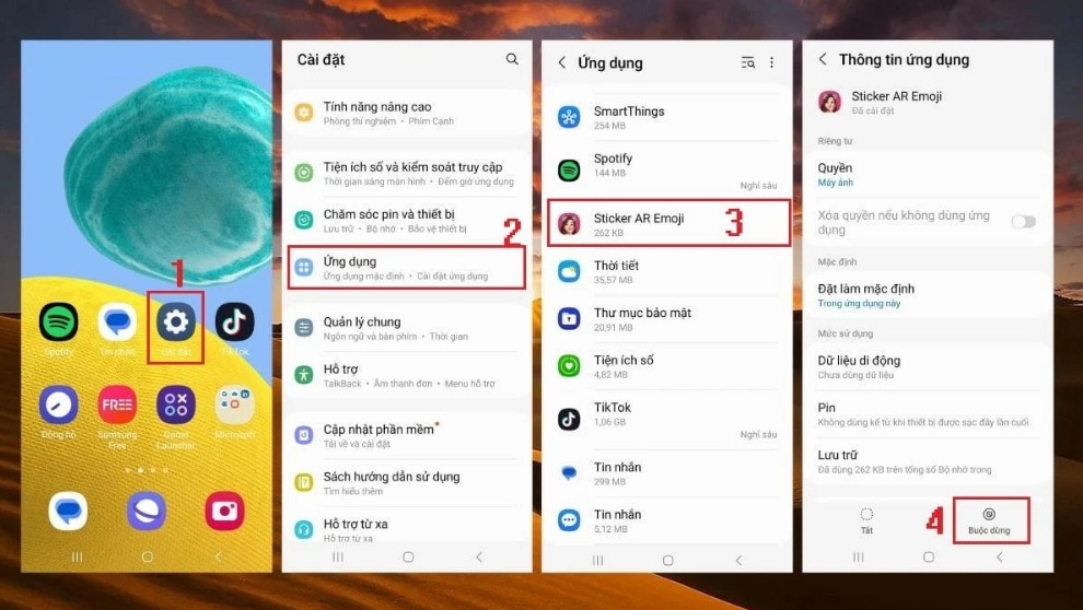 Xóa hết những ứng dụng không cần thiết để làm trống bộ nhớ trước khi cập nhật (Ảnh: Internet)