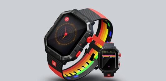 Hãng Atari ra mắt đồng hồ thông minh có thể chơi game cực kỳ thú vị Đồng hồ theo dõi thể chất Atari 2600 My Play Watch (Ảnh: Internet)