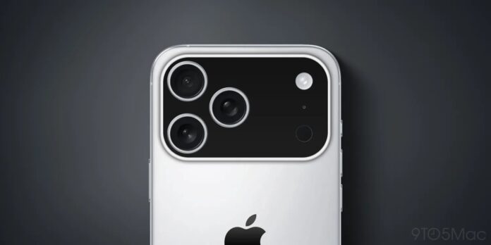 Mẫu iPhone 17 Pro sẽ có cụm camera lớn hình chữ nhật với các góc bo tròn, nhưng Apple vẫn giữ bố cục ống kính hình tam giác quen thuộc ở mặt sau (Ảnh: Internet) Mẫu iPhone 17 Pro sẽ có cụm camera lớn hình chữ nhật với các góc bo tròn, nhưng Apple vẫn giữ bố cục ống kính hình tam giác quen thuộc ở mặt sau (Ảnh: Internet)