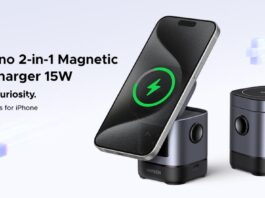 Bộ sạc không dây từ tính 2 trong 1 Ugreen Uno 15W (Ảnh: Internet)