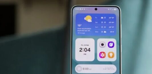 Màn hình chính của One UI 7 trên điện thoại Galaxy S25 (Ảnh: Internet)