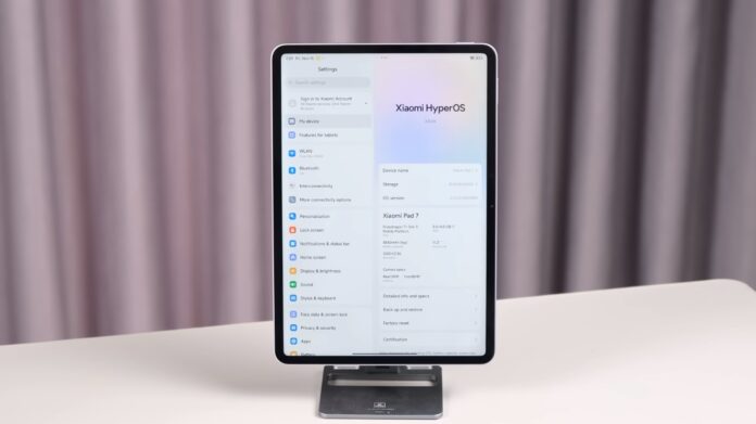 Xiaomi Pad 7 chạy HyperOS 2.0 mới nhất (Ảnh: Internet) Xiaomi Pad 7 chạy HyperOS 2.0 mới nhất (Ảnh: Internet)