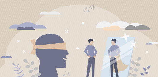 Overconfidence Effect - Dunning-Kruger Effect - The Tendency of People with Low Ability to Give Overly Positive Assessments of Their Ability - Conceptual Illustration