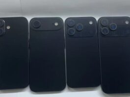 iPhone 17 lộ diện qua mô hình giả cực giống thật, có cả bản Đen và Trắng Dòng iPhone 17 với mô hình màu đen (Ảnh: Internet)