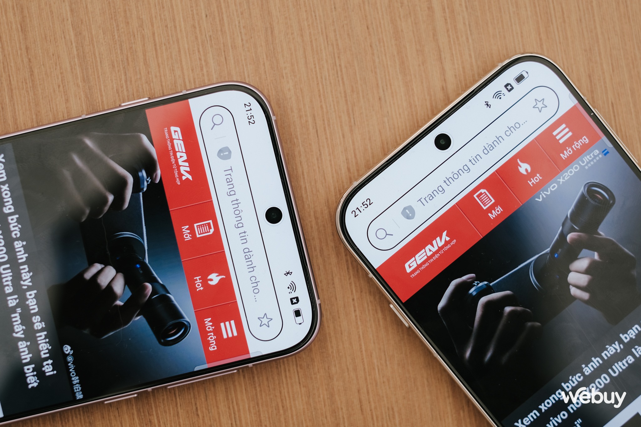 Màn hình OPPO Find X8s+ (trái) và OPPO Find X8s (phải) (Ảnh: Internet)