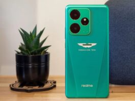 Điện thoại realme GT7 Dream Edition màu xanh lá cây (Ảnh: Internet)