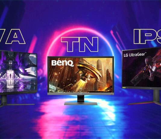 Ba loại tấm nền màn hình gồm TN, IPS và VA (Nguồn: Internet)