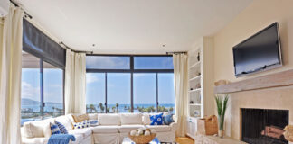 trang trí nhà ở lấy cảm hứng từ bờ biển