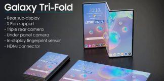 Điện thoại gập 3 màn hình của Samsung (Ảnh: Internet)