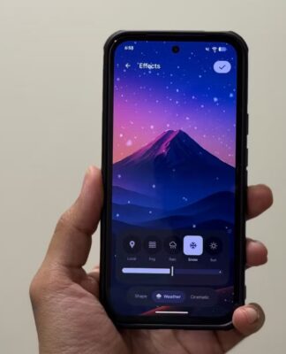 Cách tạo hình nền điện thoại siêu độc lạ bằng các hiệu ứng mới của Android 16, bạn đã biết chưa? Hiệu ứng hình nền điện thoại trong Android 16 (Ảnh: Internet)
