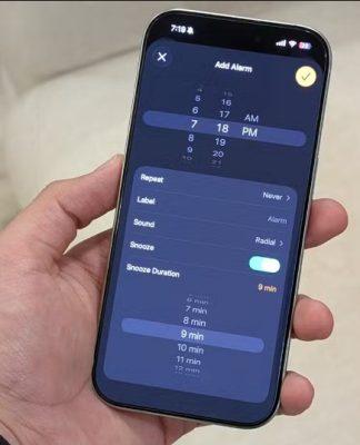 8 tính năng thú vị của hệ điều hành iOS 26 trên iPhone của Apple bạn nên thử ngay Tùy chỉnh thời gian báo thức lặp lại với iOS 26 (Ảnh: Internet)
