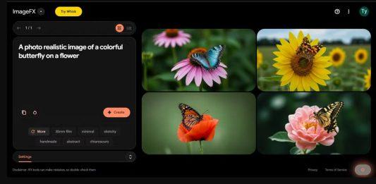 Ứng dụng ImageFX của Google – công cụ tạo hình ảnh AI siêu đẹp nhưng ít người biết tới Ảnh chụp màn hình ImageFX với câu lệnh chung ở bên trái và hình ảnh được tạo ở bên phải (Ảnh: Internet)