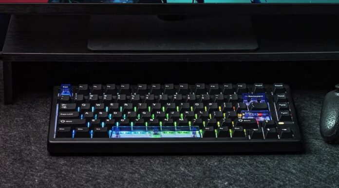 Epomaker HE80 sử dụng switch tuyến tính dựa trên công nghệ từ tính Hall effect – loại switch không dùng tiếp điểm vật lý, giúp ghi nhận phím bấm mượt và chính xác (Ảnh: Internet)