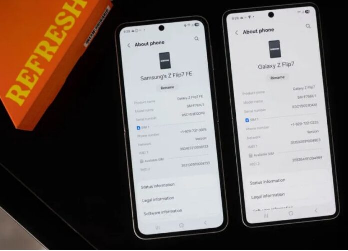 So sánh Galaxy Z Flip 7 FE và Galaxy Z Flip 7 (Ảnh: Internet)