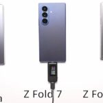So sánh tốc độ sạc Galaxy S25 Ultra, Galaxy Z Fold 7 và Fold 6 (Ảnh: Internet)