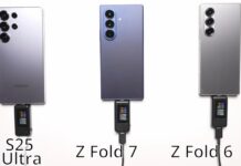 So sánh tốc độ sạc Galaxy S25 Ultra, Galaxy Z Fold 7 và Fold 6 (Ảnh: Internet)
