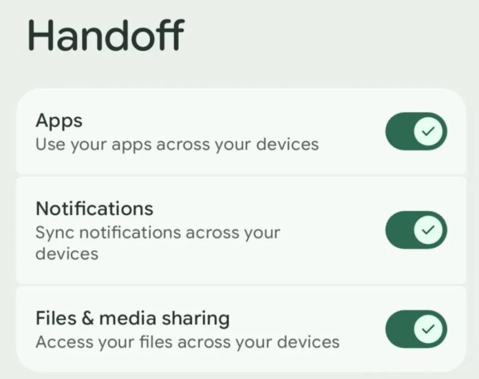 Tính năng chia sẻ file Handoff trên Android (Ảnh: Internet)