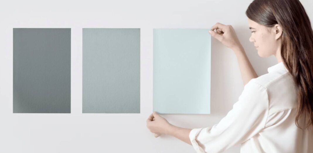 Test thử sơn trên tường