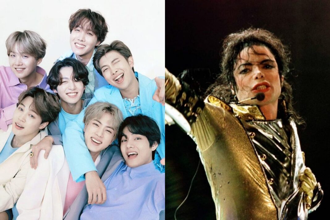 BTS từng chia sẻ rằng Michael Jackson là một trong những nghệ sĩ truyền cảm hứng lớn nhất cho họ trong quá trình phát triển phong cách biểu diễn (Ảnh: Internet) BTS từng chia sẻ rằng Michael Jackson là một trong những nghệ sĩ truyền cảm hứng lớn nhất cho họ trong quá trình phát triển phong cách biểu diễn (Ảnh: Internet)
