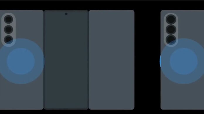 Khả năng sạc ngược của điện thoại gập 3 màn hình của Samsung (Ảnh: Internet)