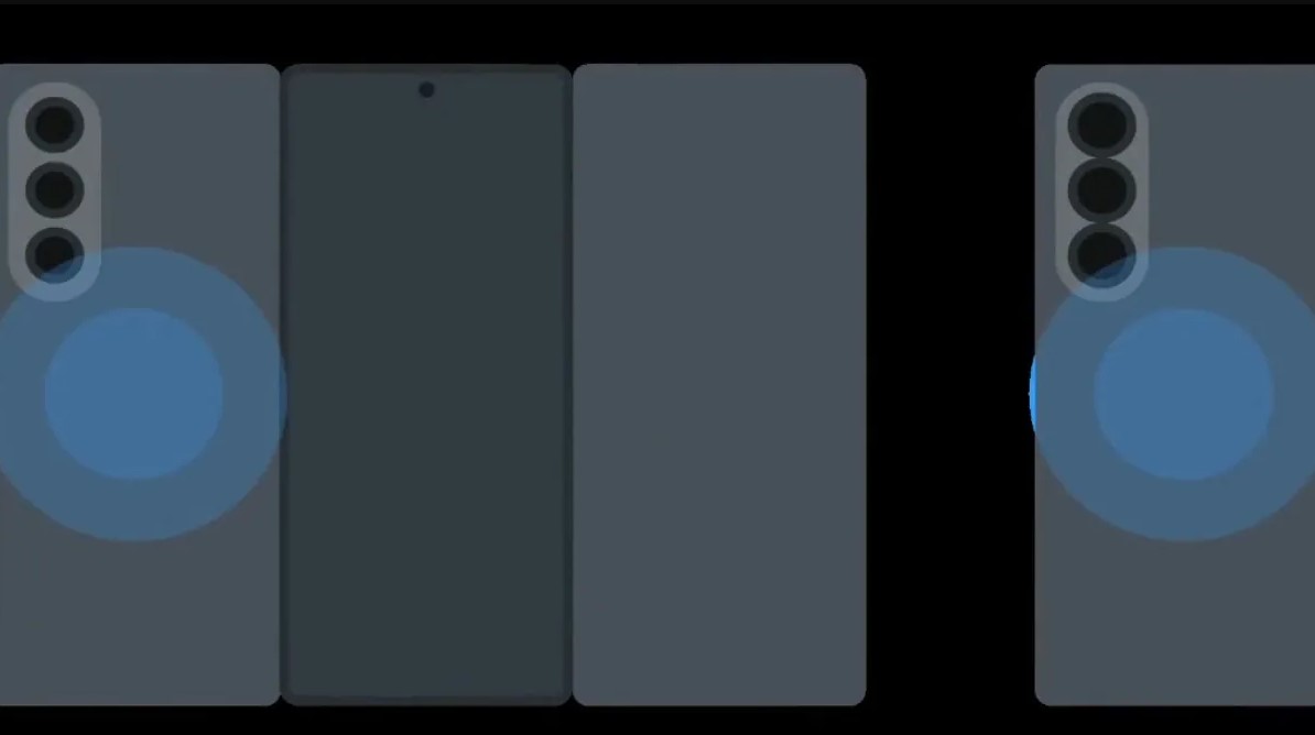 Khả năng sạc ngược của điện thoại gập 3 màn hình của Samsung (Ảnh: Internet)