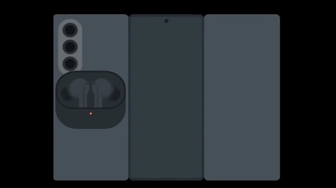 Tính năng thanh toán NFC của điện thoại gập 3 màn hình của Samsung (Ảnh: Internet)