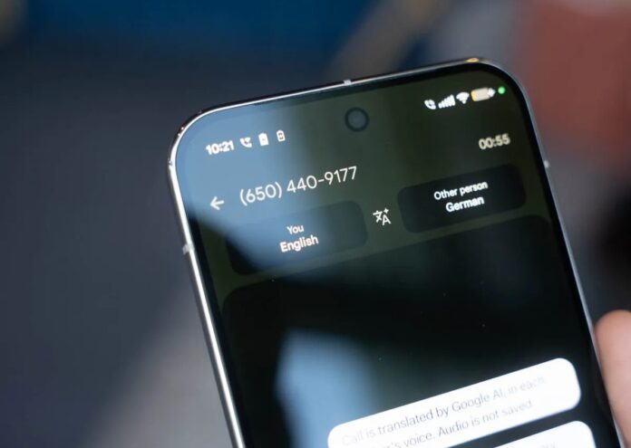 Tính năng Dịch Giọng Nói hiển thị các ngôn ngữ đang được dịch (Ảnh: Internet)