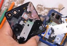 Thử nghiệm tháo rời điện thoại Galaxy Z Flip 7 (Ảnh: Internet)