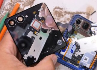 Thử nghiệm tháo rời điện thoại Galaxy Z Flip 7 (Ảnh: Internet)