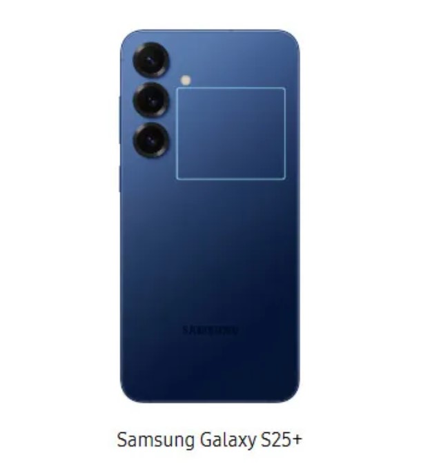 Vị trí NFC chính thức của điện thoại Galaxy S25 Plus (Ảnh: Internet)