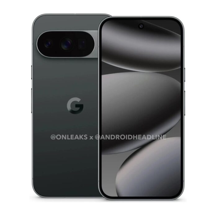 Điện thoại Pixel 10 phiên bản màu Obisidian (Ảnh: Android Headlines)