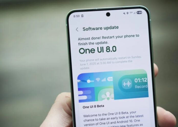 One UI 8 beta trên điện thoại Samsung (Ảnh: Internet)