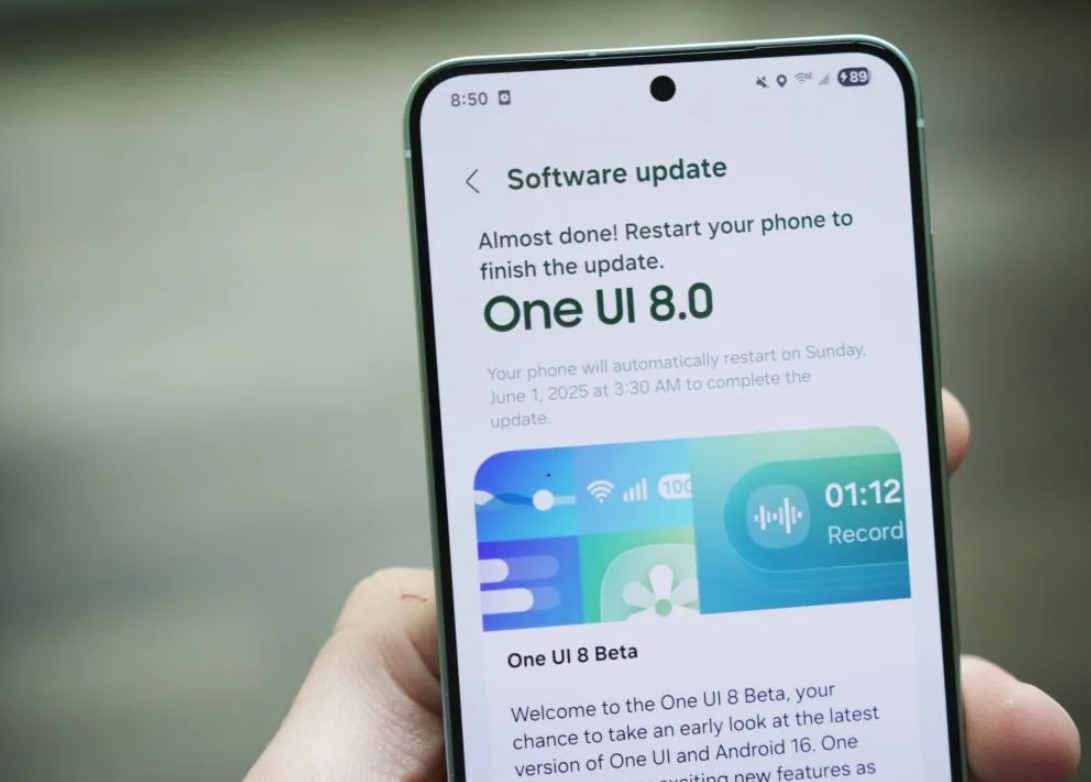 One UI 8 beta trên điện thoại Samsung (Ảnh: Internet)