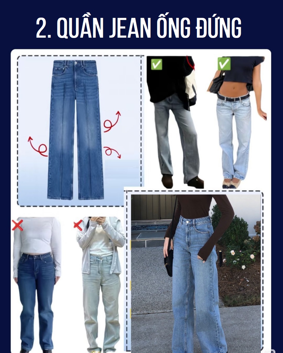 Hướng dẫn mặc đẹp 9 kiểu quần jeans: Giúp bạn chọn chiếc quần ưng ý cà rốt cách phối đồ Hướng dẫn mặc đẹp mặc quần jeans đẹp mix đồ với quần jeans phối đồ phối đồ với quần jeans quần jean quần jean ống đứng quần jeans quần jeans cạp cao quần jeans dáng rộng quần jeans loe quần jeans ống đứng quần jeans ống loe quần jeans ống rộng thuốc lá
