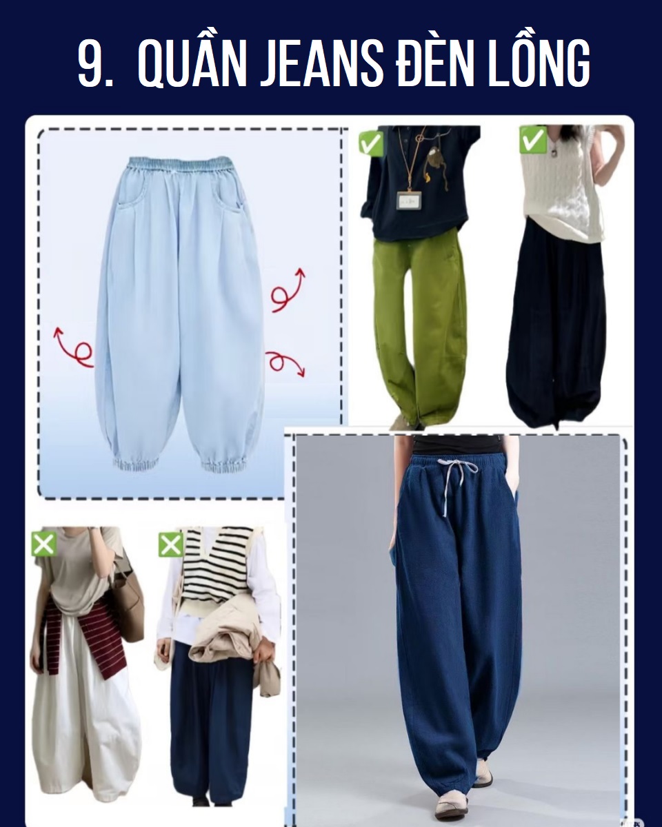 Quần jeans lồng đèn