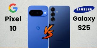 So sánh điện thoại Pixel 10 của Google và Galaxy S25 của Samsung (Ảnh: Internet)