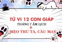 Cách trừ tà, cầu may mắn cho 12 con giáp tháng 7 âm lịch 2025