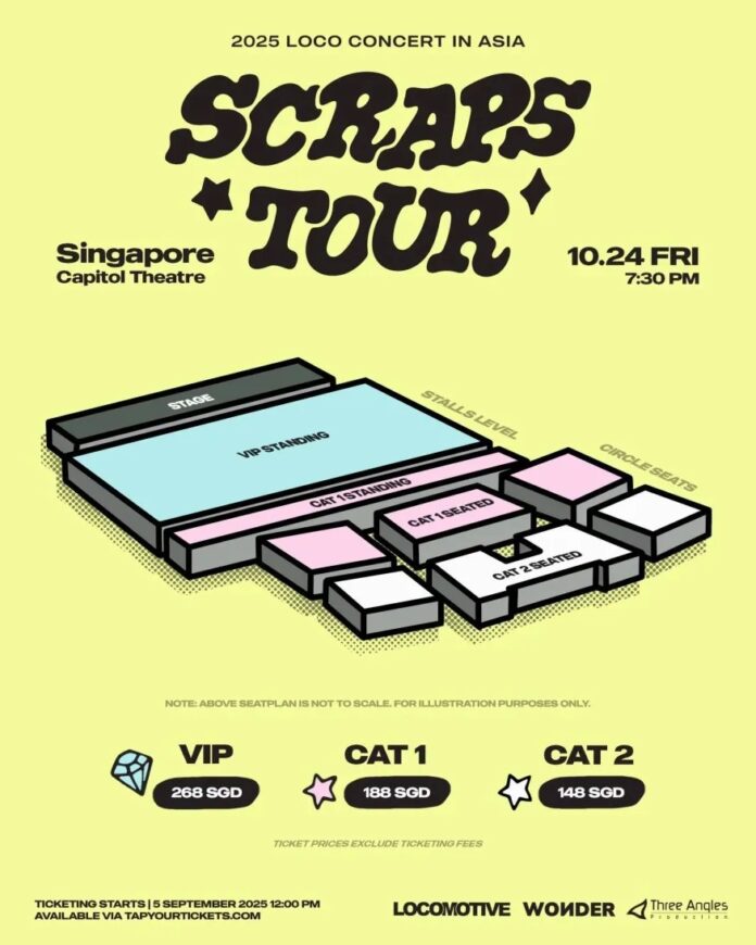 2025 LOCO CONCERT: SCRAPS TOUR tại SINGAPORE K-pop Loco SCRAPS TOUR show me the money