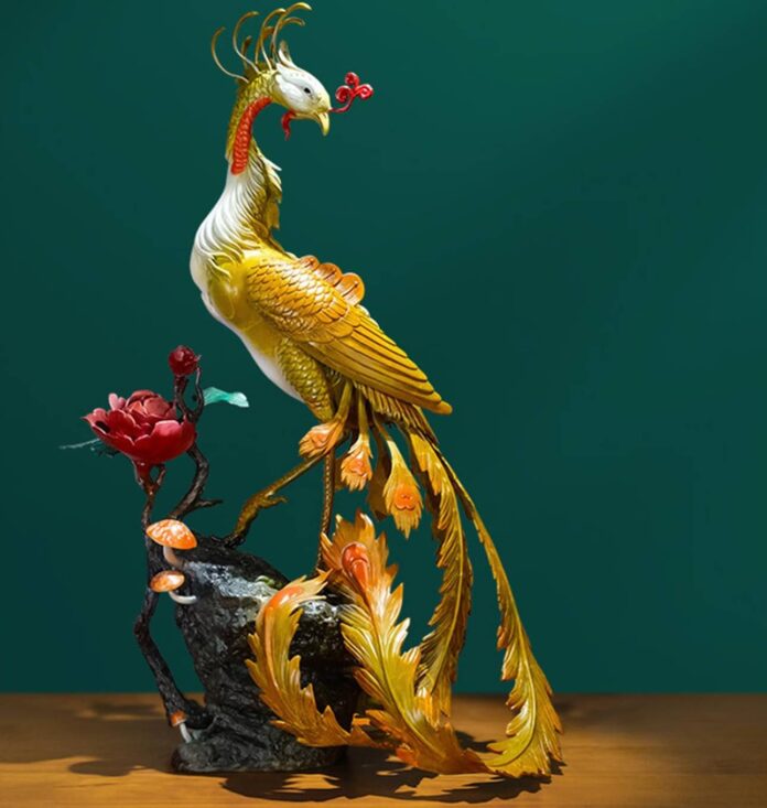 Phượng hoàng là một trong những loài chim quyền năng nhất trong phong thủy, tượng trưng cho sự hồi sinh, sức khỏe dồi dào và tuổi thọ bền lâu