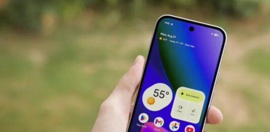 Điện thoại Pixel 10 với màn hình chính (Ảnh: Internet)