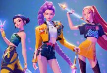 HUNTR/X là nhóm nhạc nữ giả tưởng trong phim KPop Demon Hunters, nhưng lại được đầu tư như một nhóm nhạc thần tượng thực thụ: từ visual, vũ đạo, vocal đến các hoạt động quảng bá – mô phỏng sát với mô hình hoạt động của các nhóm K-pop ngoài đời thực, tạo cảm giác “thật” đến mức người xem dễ quên đây là nhóm nhạc hoạt hình (Ảnh: Internet)