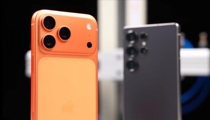 iPhone 17 Pro Max (trái) và Galaxy S25 Ultra (phải) (Ảnh: Internet) iPhone 17 Pro Max (trái) và Galaxy S25 Ultra (phải) (Ảnh: Internet)