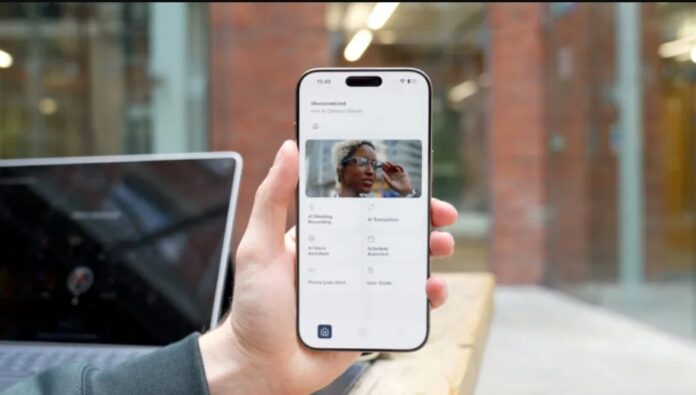 Màn hình khởi động ứng dụng của kính AI Dymesty (Ảnh: Internet) Màn hình khởi động ứng dụng của kính AI Dymesty (Ảnh: Internet)
