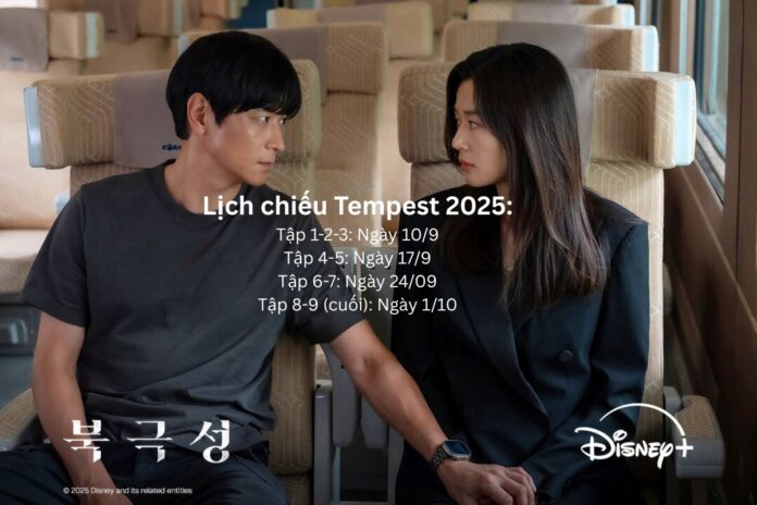 Lịch chiếu Tempest -phim Giông Tố của Hàn Quốc 2025