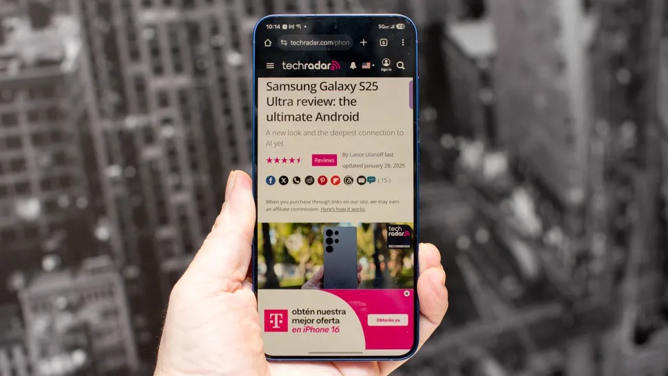 Màn hình của Galaxy S25 Plus (Ảnh: Internet)