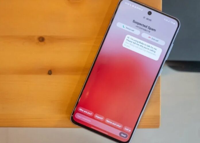 Trợ lý ảo Bixby Text Call nghi ngờ người gọi spam (Ảnh: Internet)